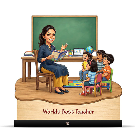 Worlds Best Nursery Teacher Caricature C523