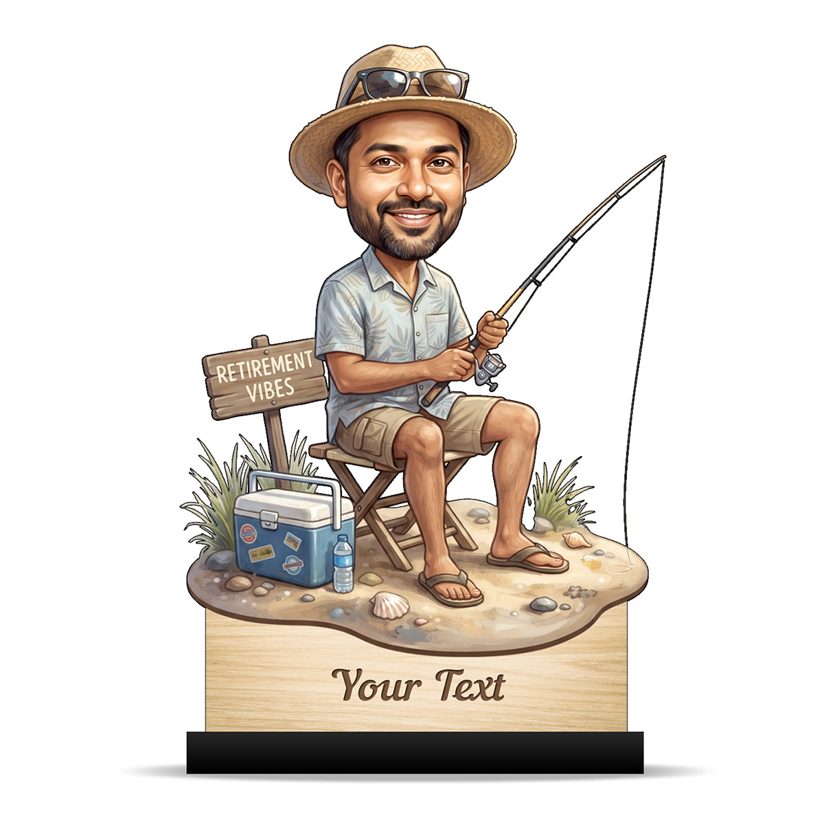 Personalized Male Retirement Caricature C1066