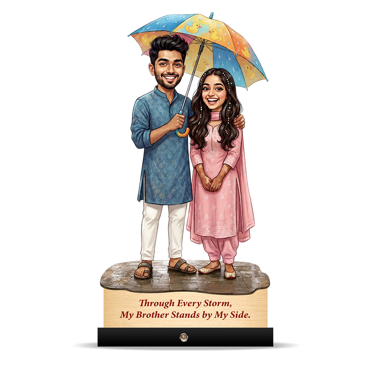 Protective Brother Rakhi Caricature C579