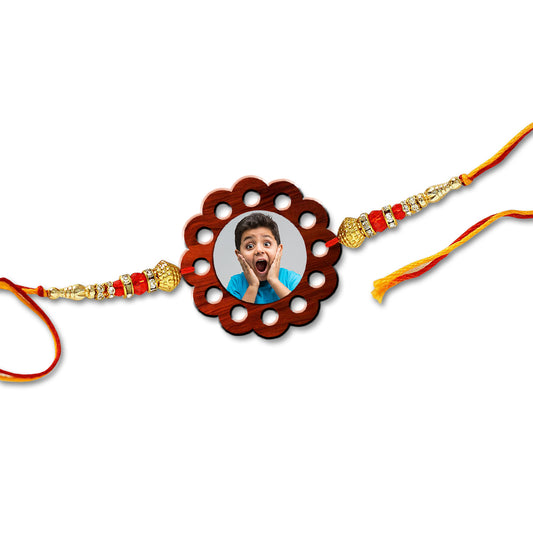 Flower Shape Photo Rakhi R009