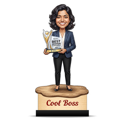 Personalized Female Cool Boss Caricature C845