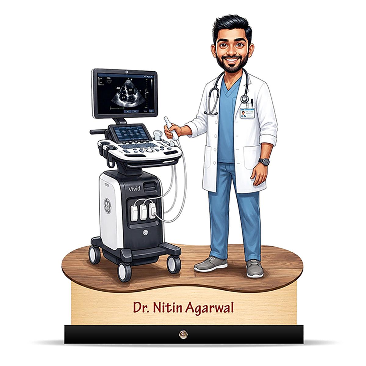 Cardiologist Doctor Caricature C492