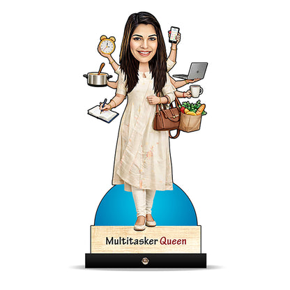 Multitasking Lady Caricature C459