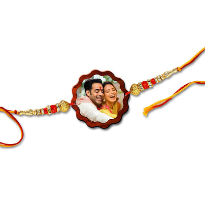 Flower Shape Photo Rakhi R002