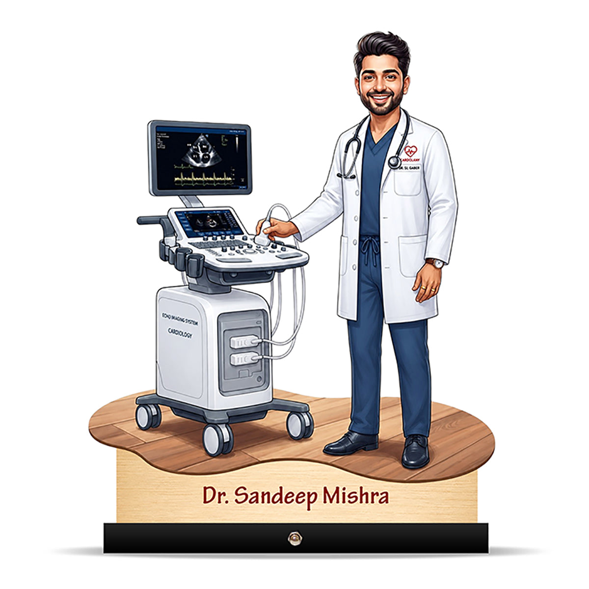 Cardiologist Doctor Caricature C493
