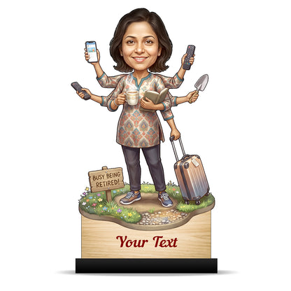 Personalized Female Retirement Caricature C1049