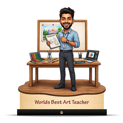 Worlds Best Drawing Teacher Caricature C520