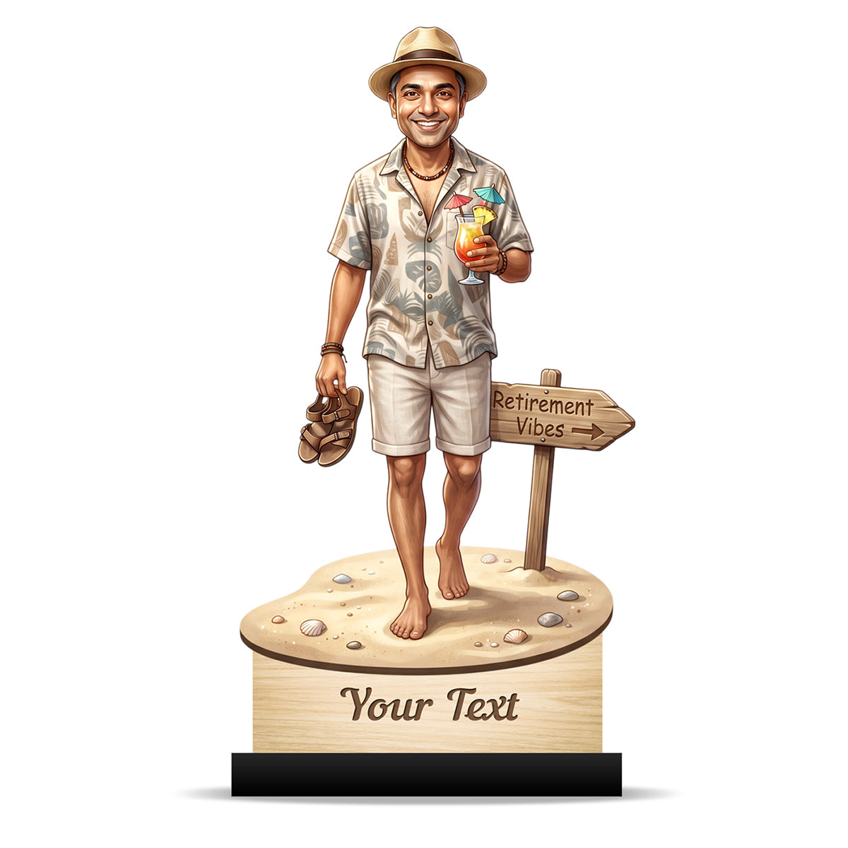 Personalized Male Retirement Caricature C1086
