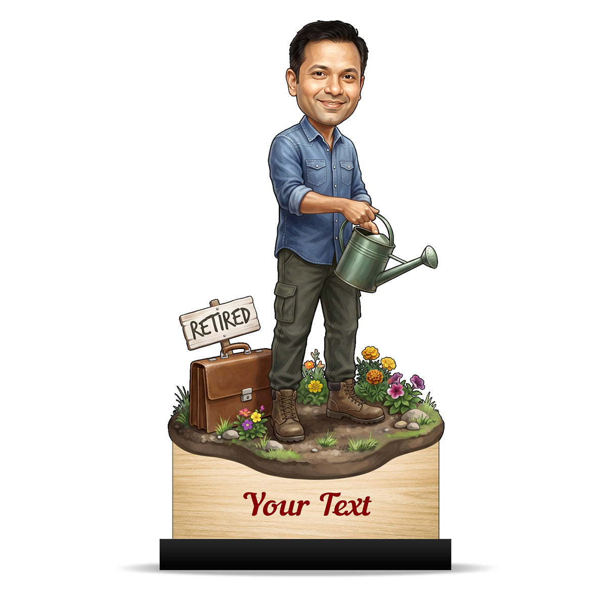 Personalized Male Retirement Caricature C1054