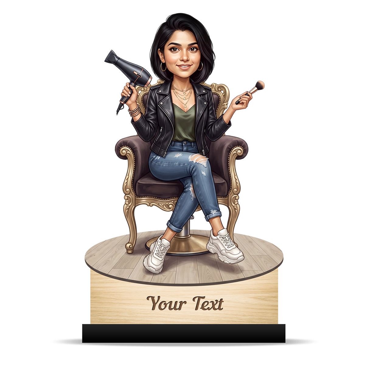 Personalized Gift for Beautician, Makeup Artist & Makeup Lover Caricature C1209