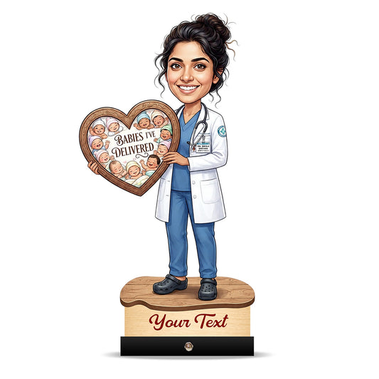 Gynecologist Doctor Caricature C620