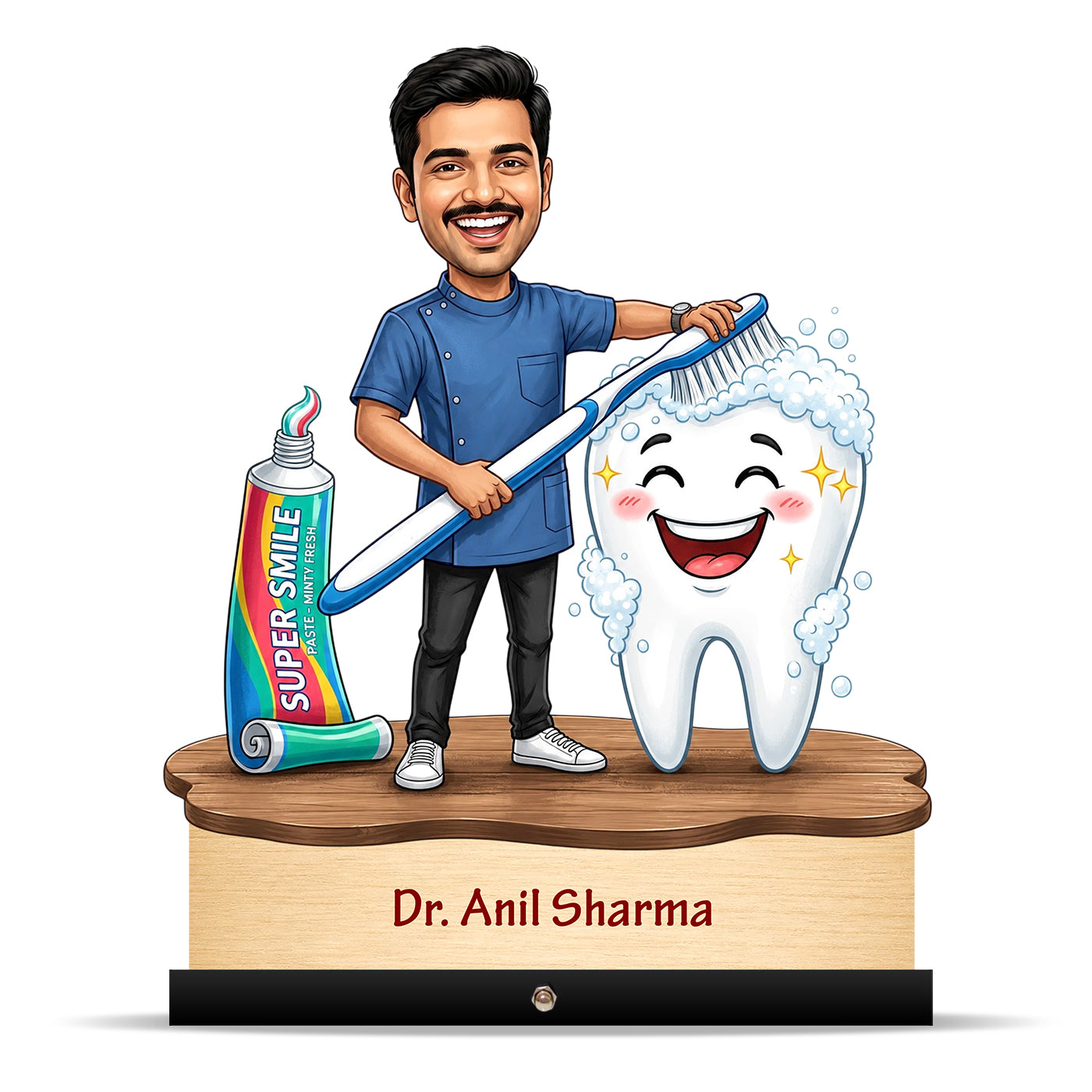 Dentist Doctor Caricature for Male Doctor C563