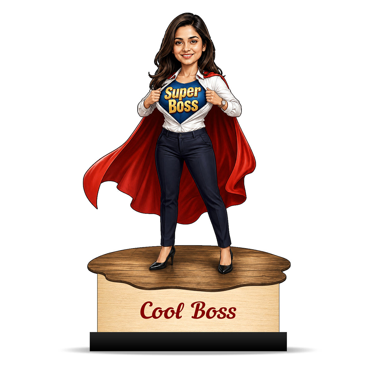 Personalized Female Cool Boss Caricature C853
