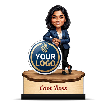 Personalized Female Cool Boss Caricature C849