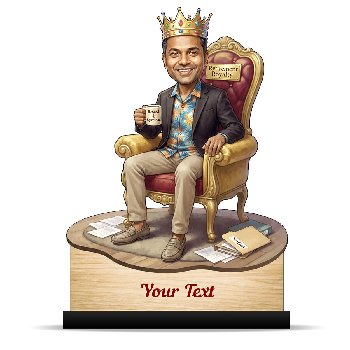 Personalized Male Retirement Caricature C1057