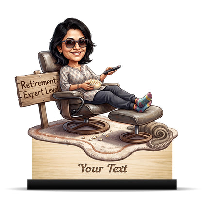 Personalized Female Retirement Caricature C1097