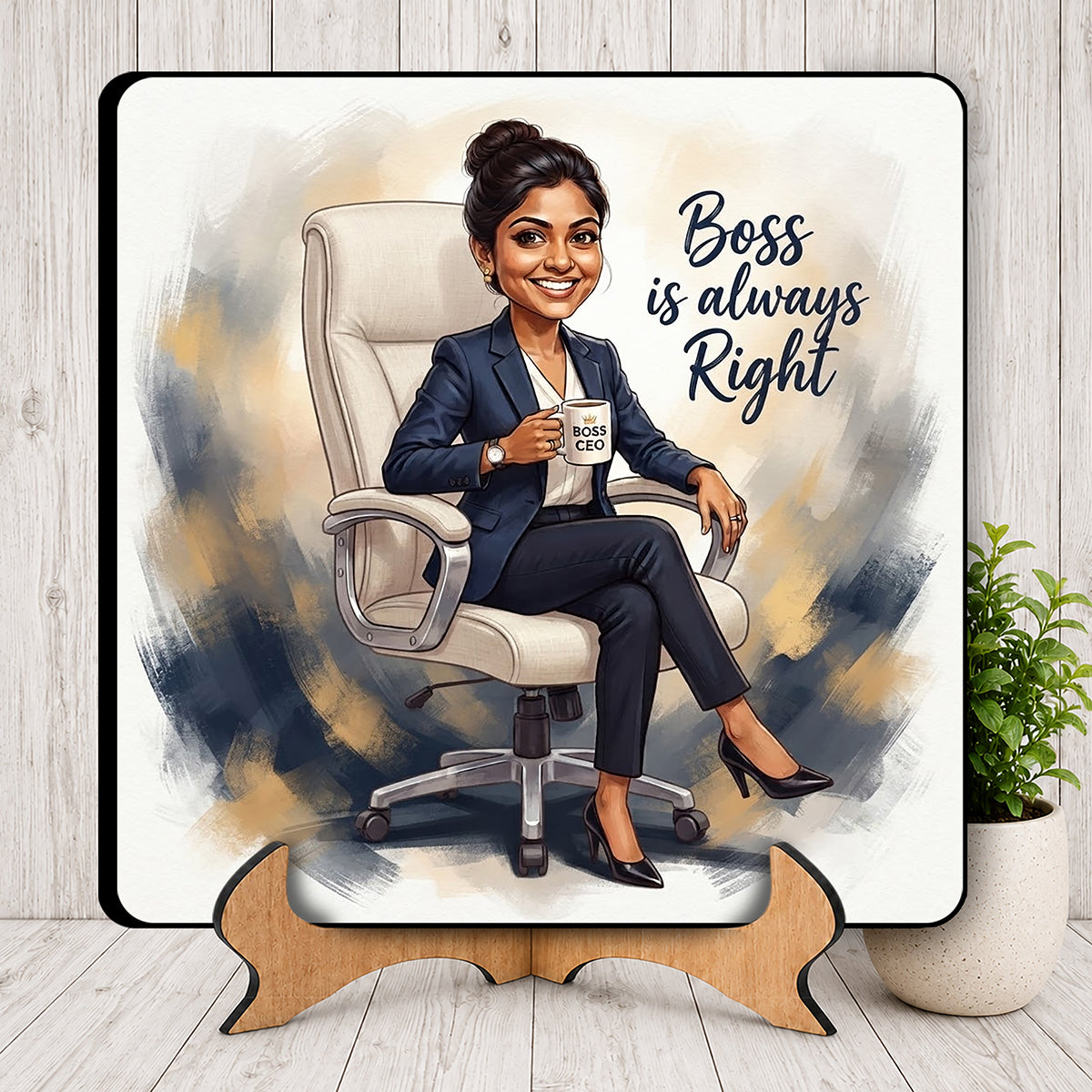 Lady Boss Caricature Frame CF07