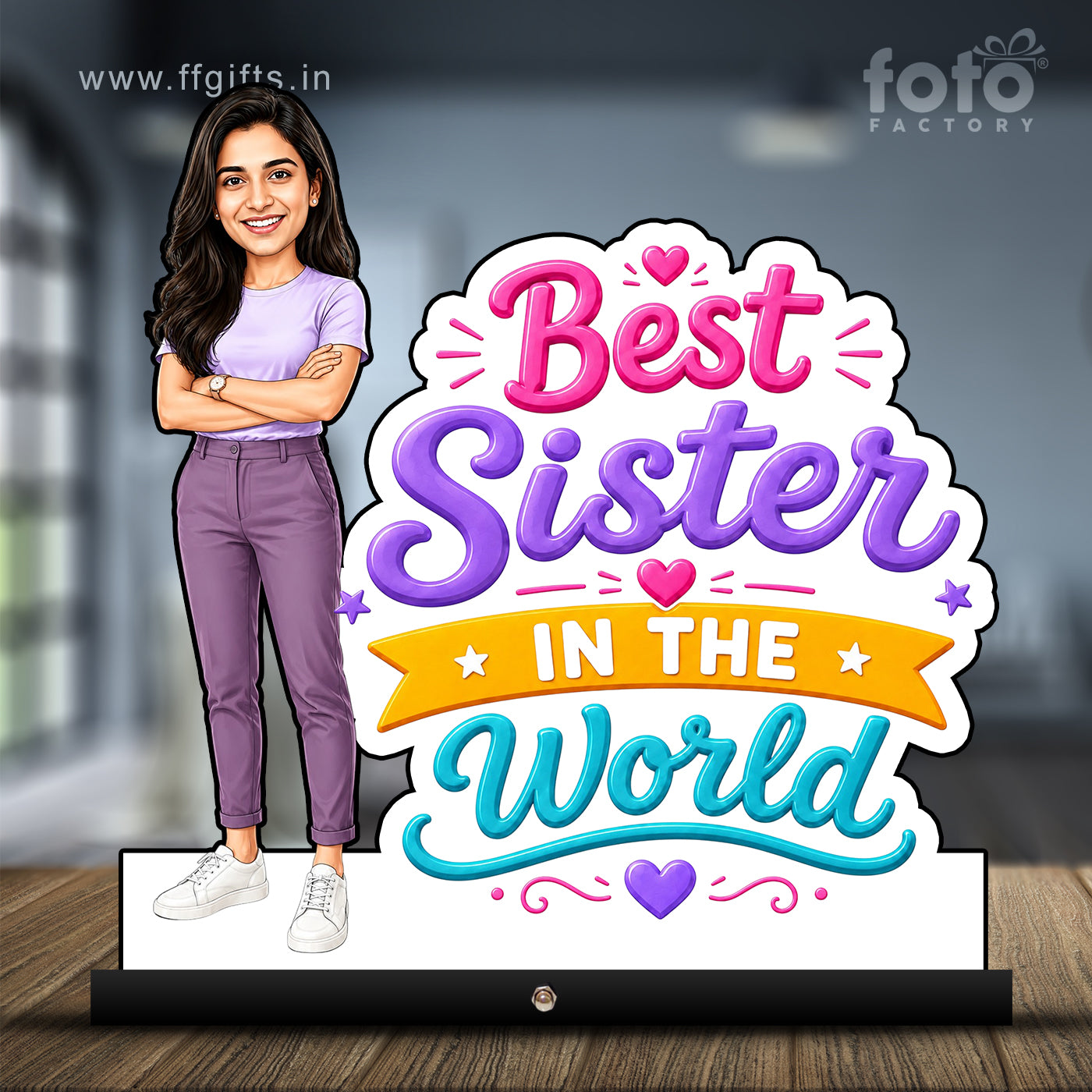 Raksha Bandhan Caricature for Sister C577