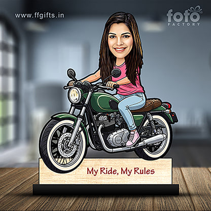 Girl Bike Rider Caricature C412