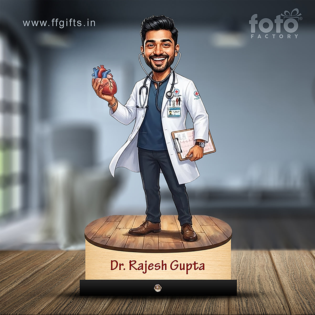 Cardiologist Doctor Caricature C486
