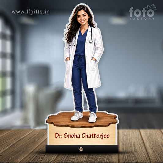 Personalized Female Doctor's Caricature C787