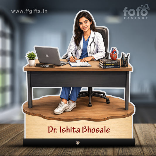 Personalized Female Doctor's Caricature C796