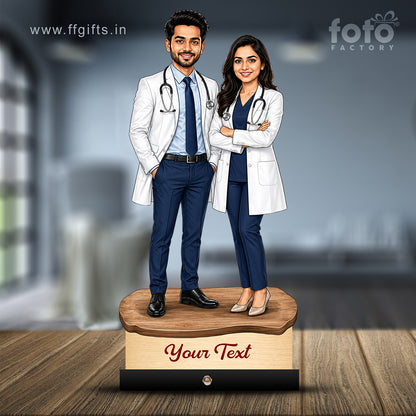 Couple Doctor Caricature C617