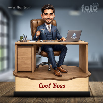Personalized Cool Boss Caricature C821