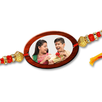 Oval Shape Photo Rakhi R007