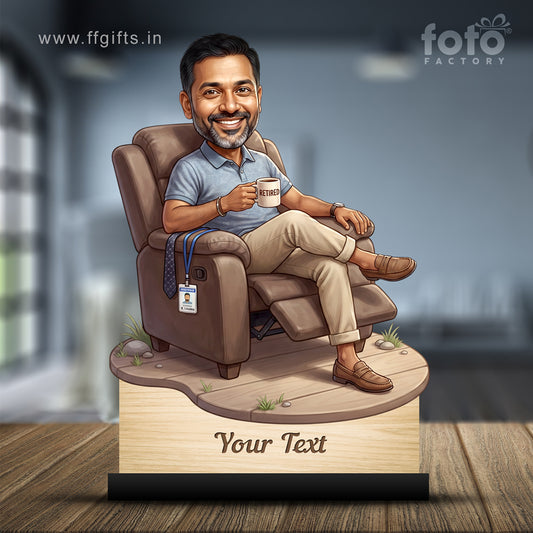 Personalized Male Retirement Caricature C1091