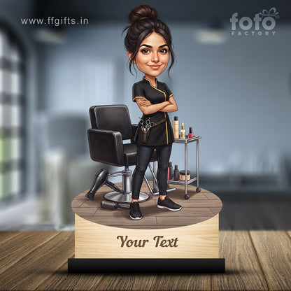 Personalized Gift for Beautician, Makeup Artist & Makeup Lover Caricature C1166