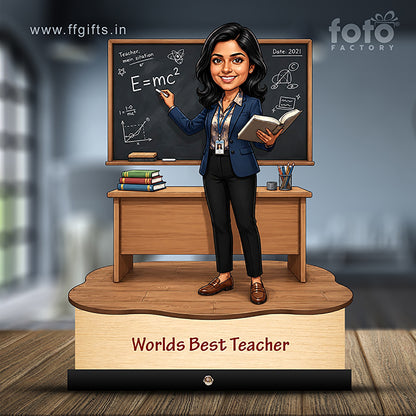 Worlds Best Teacher Caricature C534