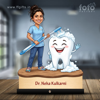 Dentist Doctor Caricature for Female Doctor C564