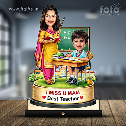 Female Teacher Caricature C463