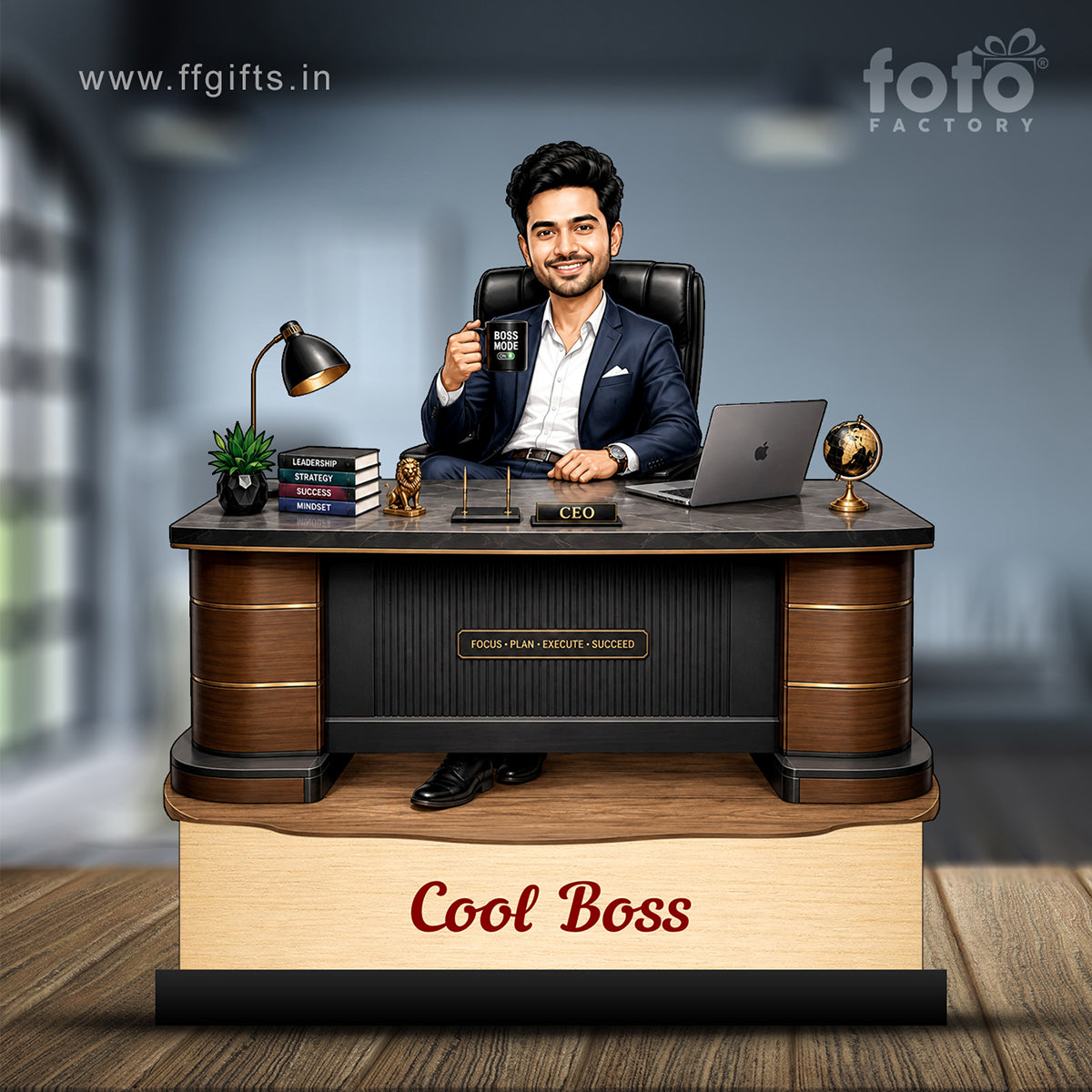 Personalized Cool Boss Caricature C829