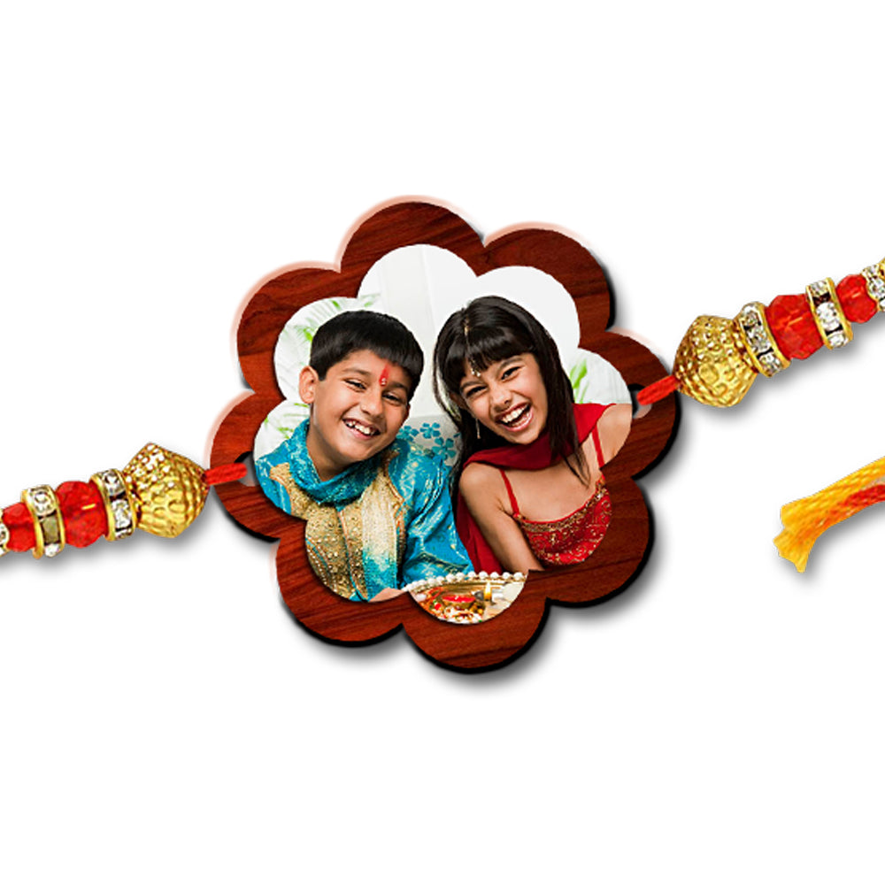 Flower Shape Photo Rakhi R004