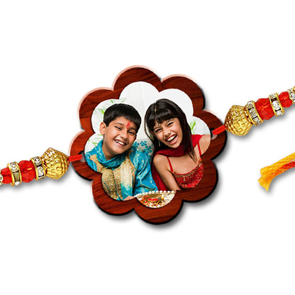 Flower Shape Photo Rakhi R004