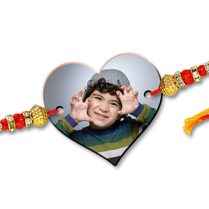 Heart Shape Photo Rakhi R011