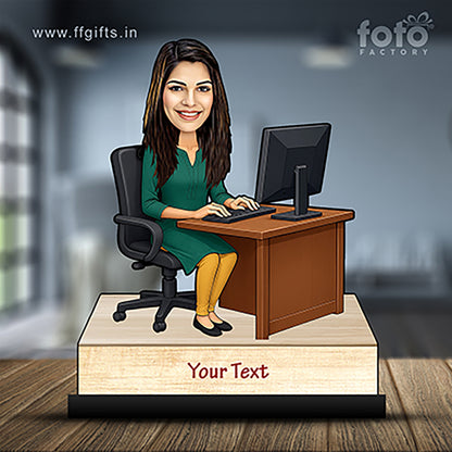 Corporate Female Caricature C374