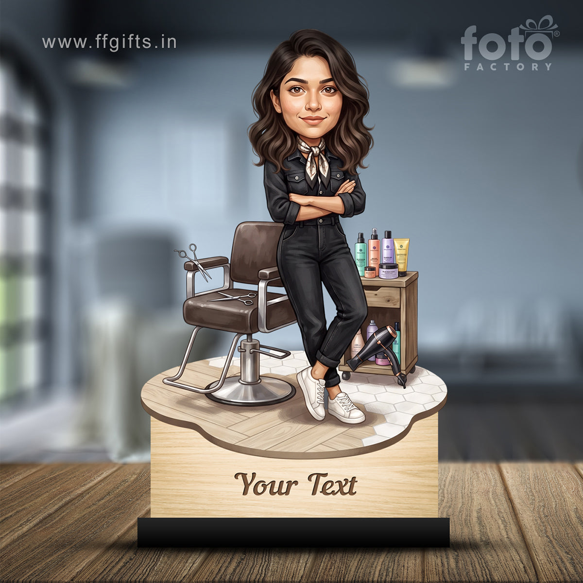 Personalized Gift for Beautician, Makeup Artist & Makeup Lover Caricature C1207