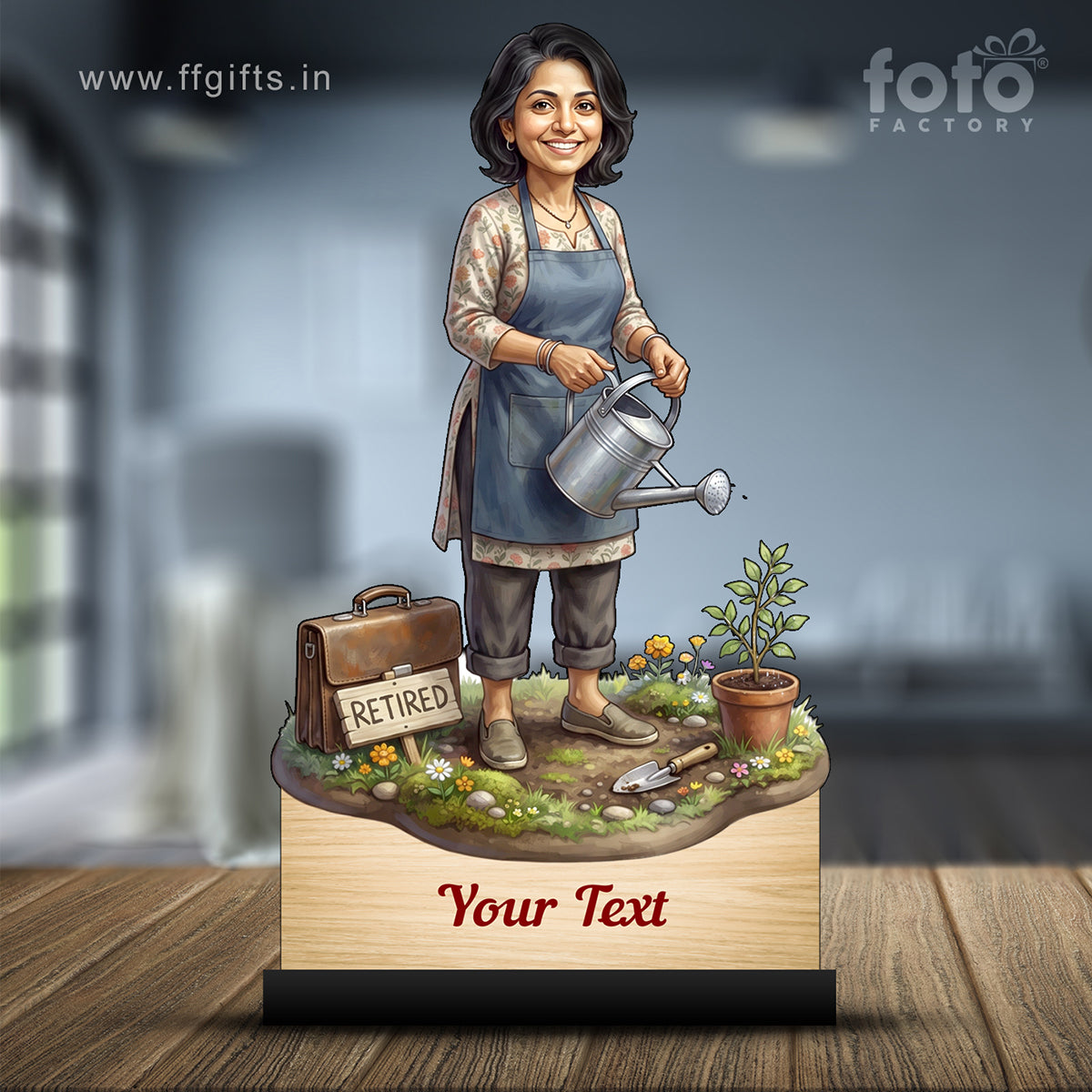 Personalized Female Retirement Caricature C1048