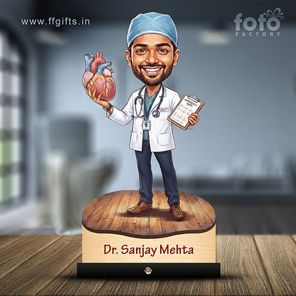 Cardiologist Doctor Caricature C487