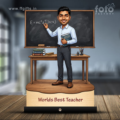 Worlds Best Teacher Caricature C541