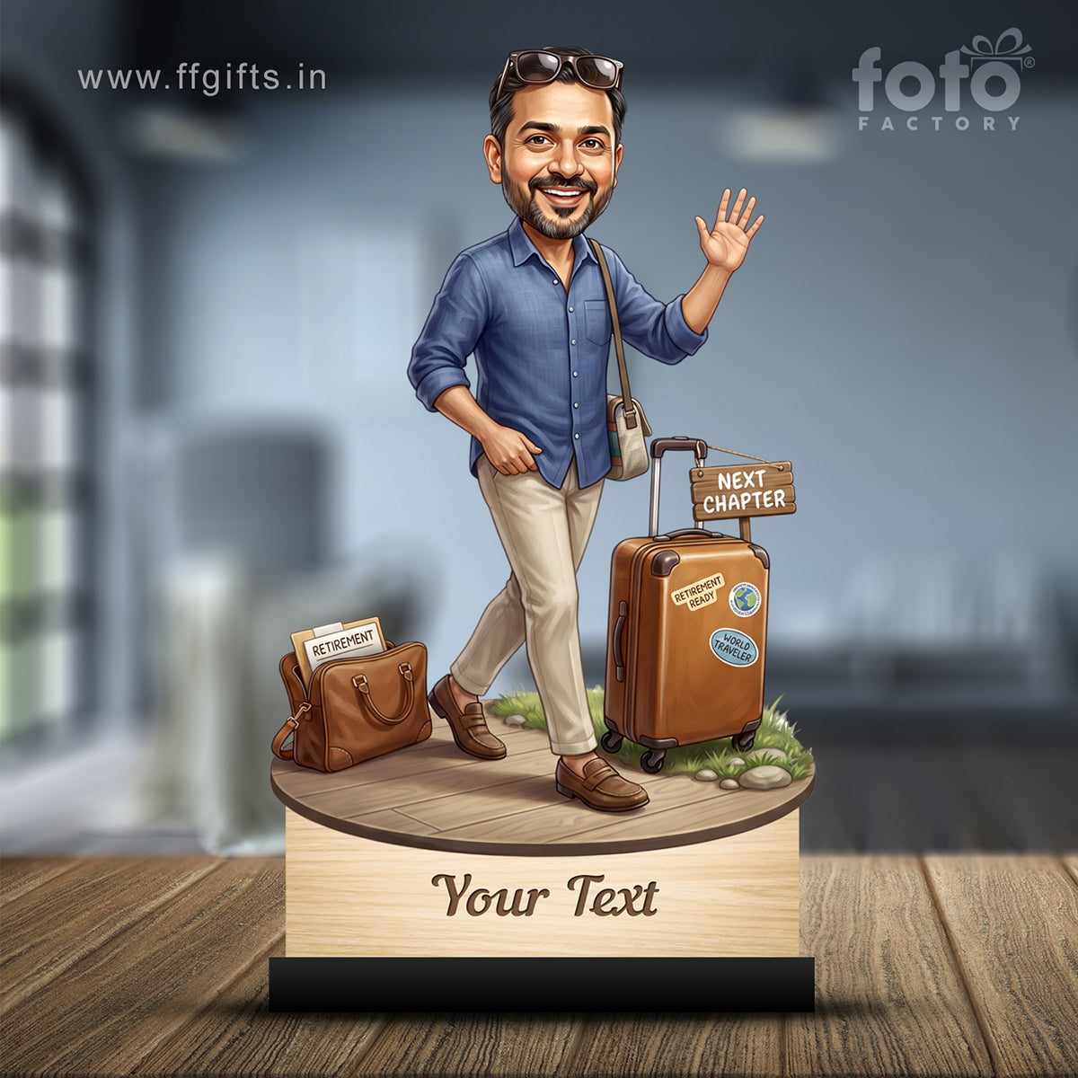 Personalized Male Retirement Caricature C1081
