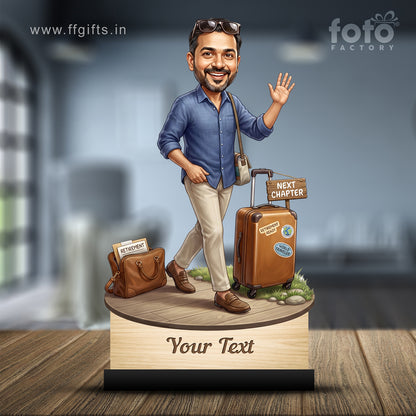 Personalized Male Retirement Caricature C1081