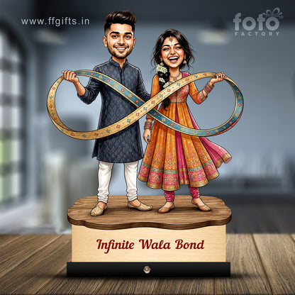 Brother Sister Infinity Bond Caricature C594