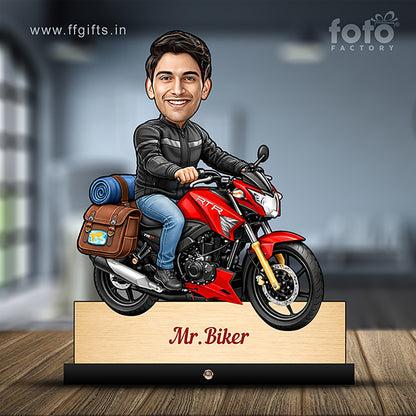 Bike Rider Traveler Caricature C433
