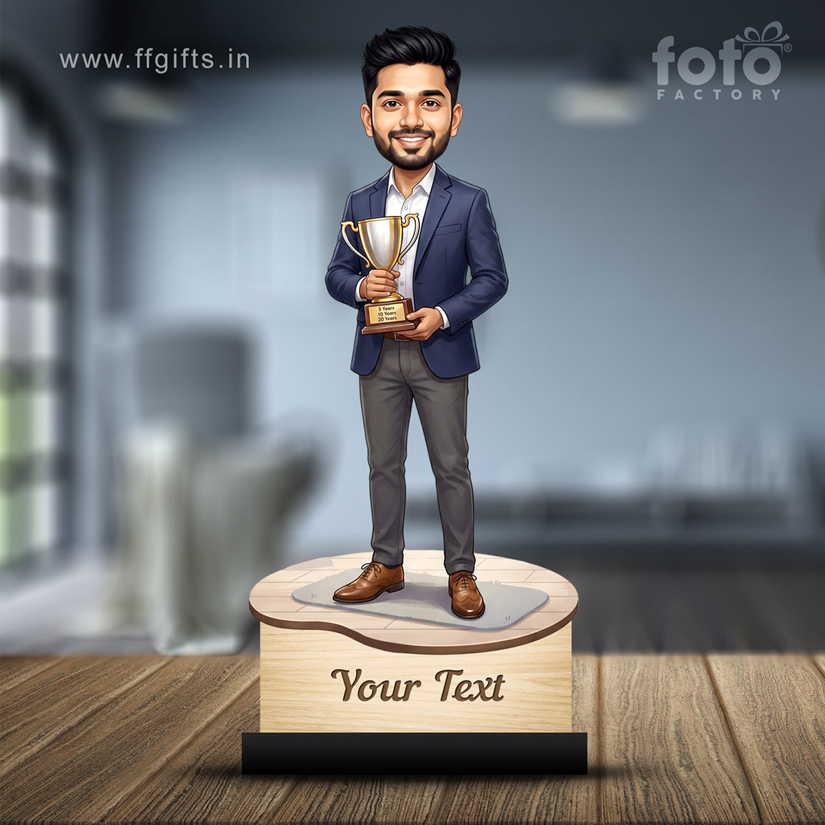 Personalized Work Anniversary Male Caricature C1113