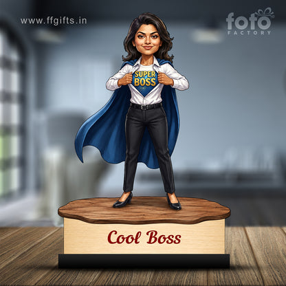 Personalized Female Cool Boss Caricature C860
