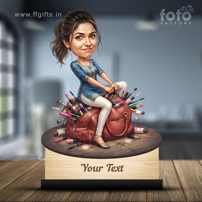 Personalized Gift for Beautician, Makeup Artist & Makeup Lover Caricature C1210